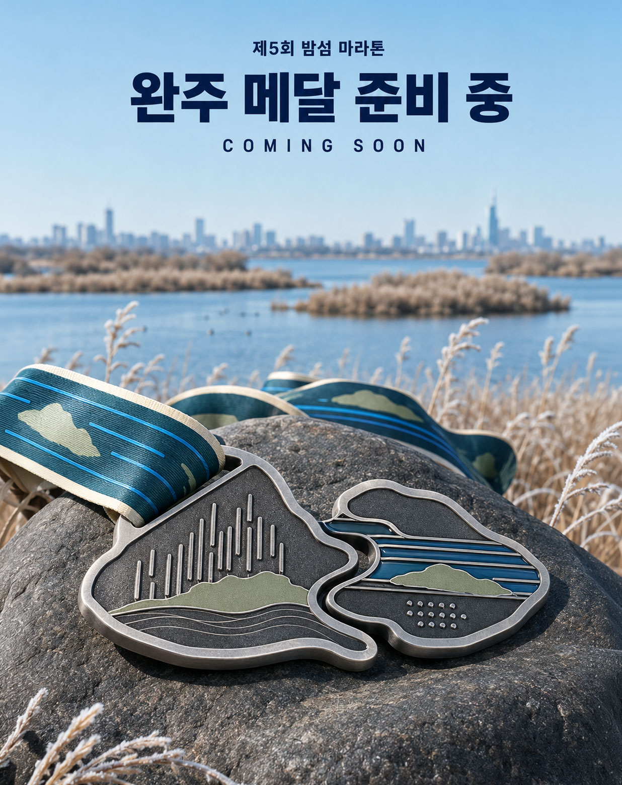 밤섬마라톤 완주 메달